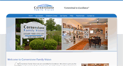 Desktop Screenshot of cornerstonefamilyvision.com